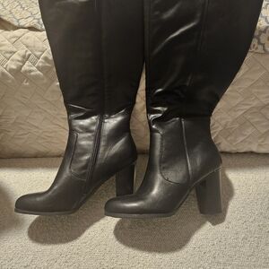 Style & Co. Black Heeled Boots - Wide Calf